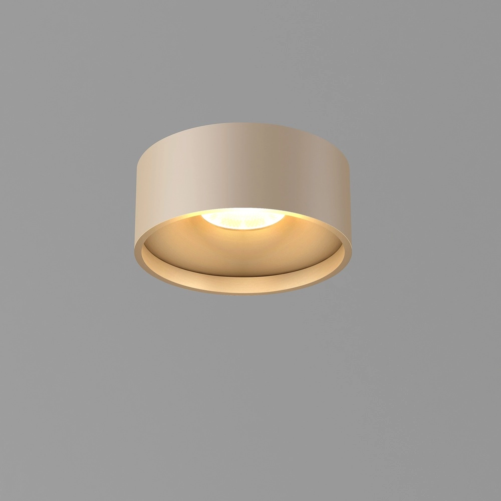 Sleek ceiling lamp Oran Ø 12cm champagne