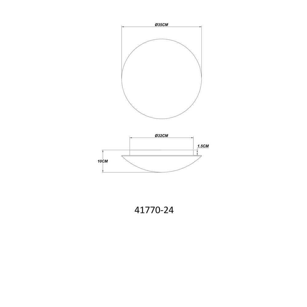 Ceiling lamp Patricia white Ø 35cm Globo 9007371481262