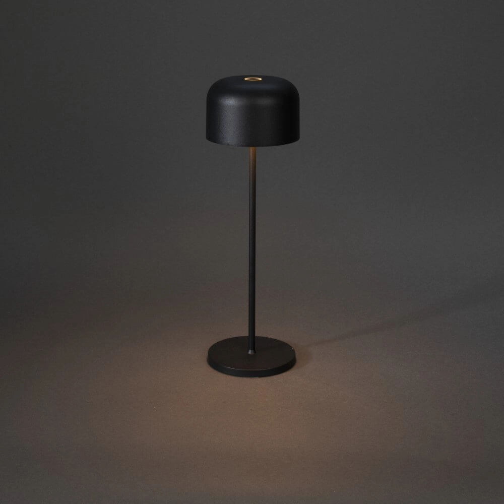 Black table lamp Lille Rechargeable KonstSmide 7318307834758