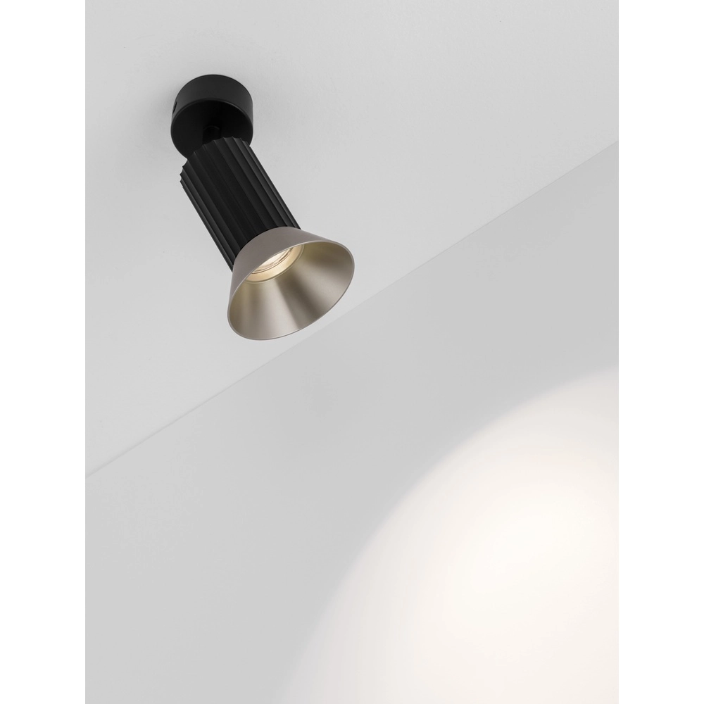 Ceiling spotlight Luvia Orientable black with bronze