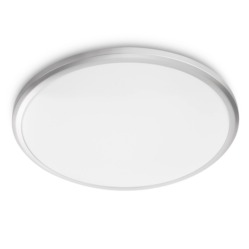 LED flush ceiling light Twirly LED 29cm chrome