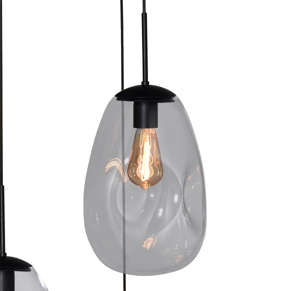 Vide hanging lamp Lava 5x clear glass Masterlight 8718121286525