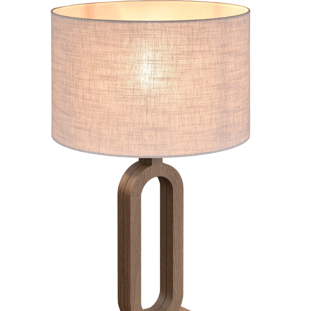 Table lamp Sino Loop 39cm dark wood Masterlight