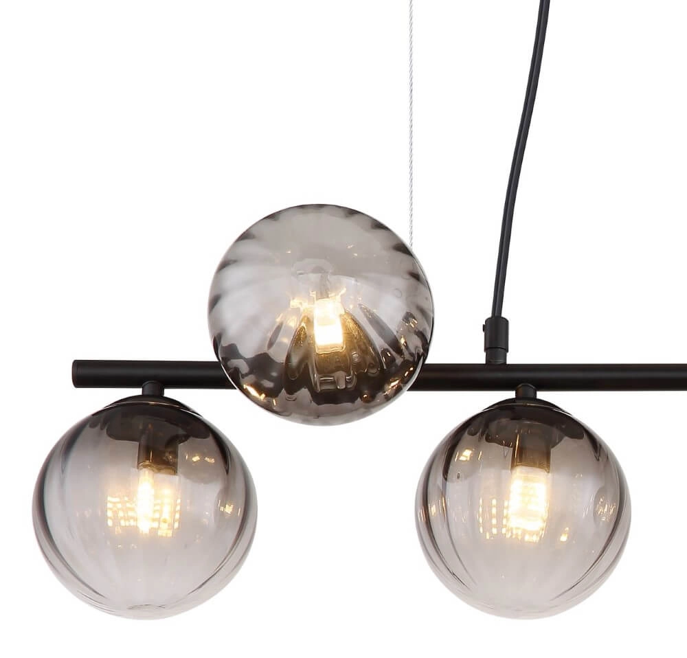 7-light pendant lamp Dallerta smoke glass Globo 9007371452576