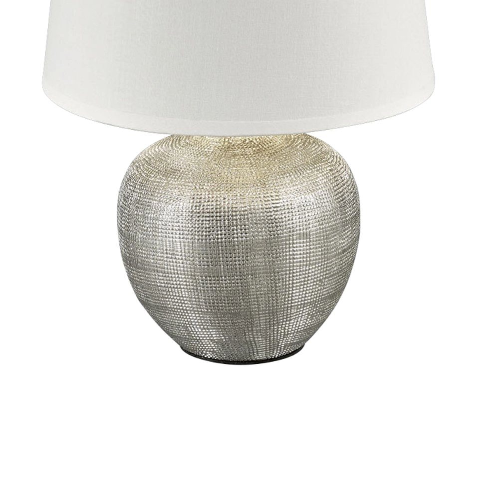 Table lamp Luxor 26cm silver with white Trio 4017807345971