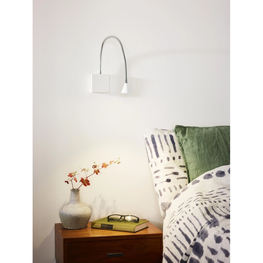 Bed reading light Buddy 4000K white Lucide 5411212185549