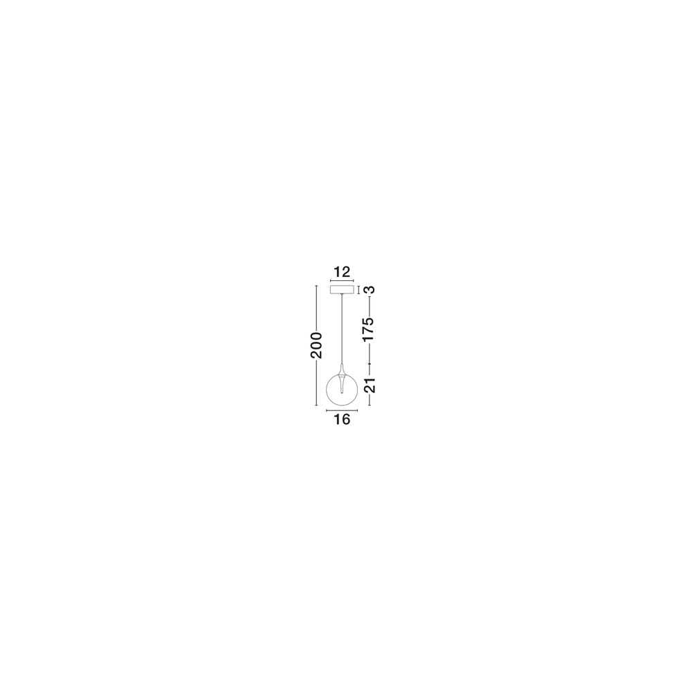 Pendant lamp Orenda Single amber glass Lyora 5212017477613