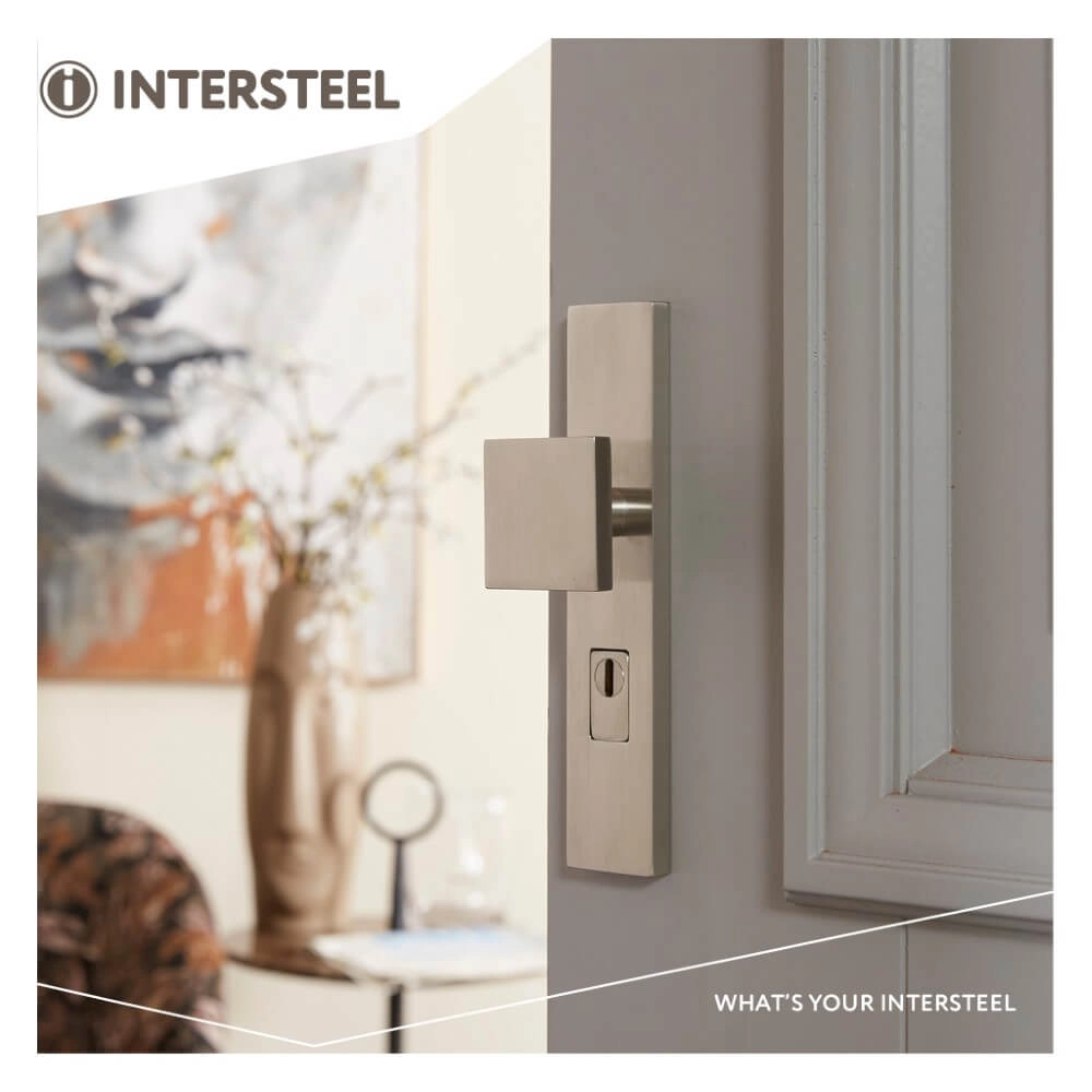 Front door fittings Vurano core pull protection PC 72mm straight stainless steel Intersteel 8714186428191