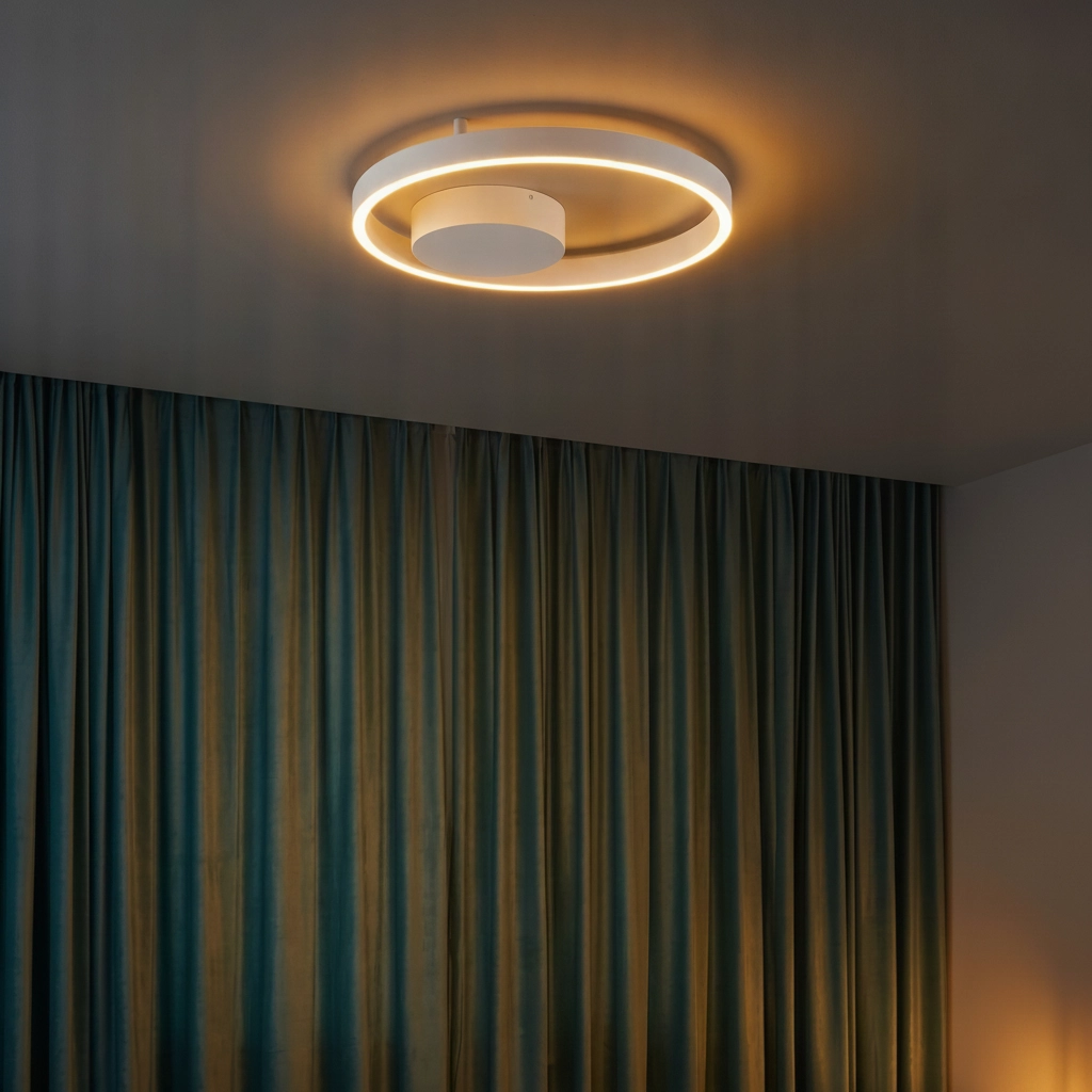 Ceiling lamp Hedra round Ø 40cm white