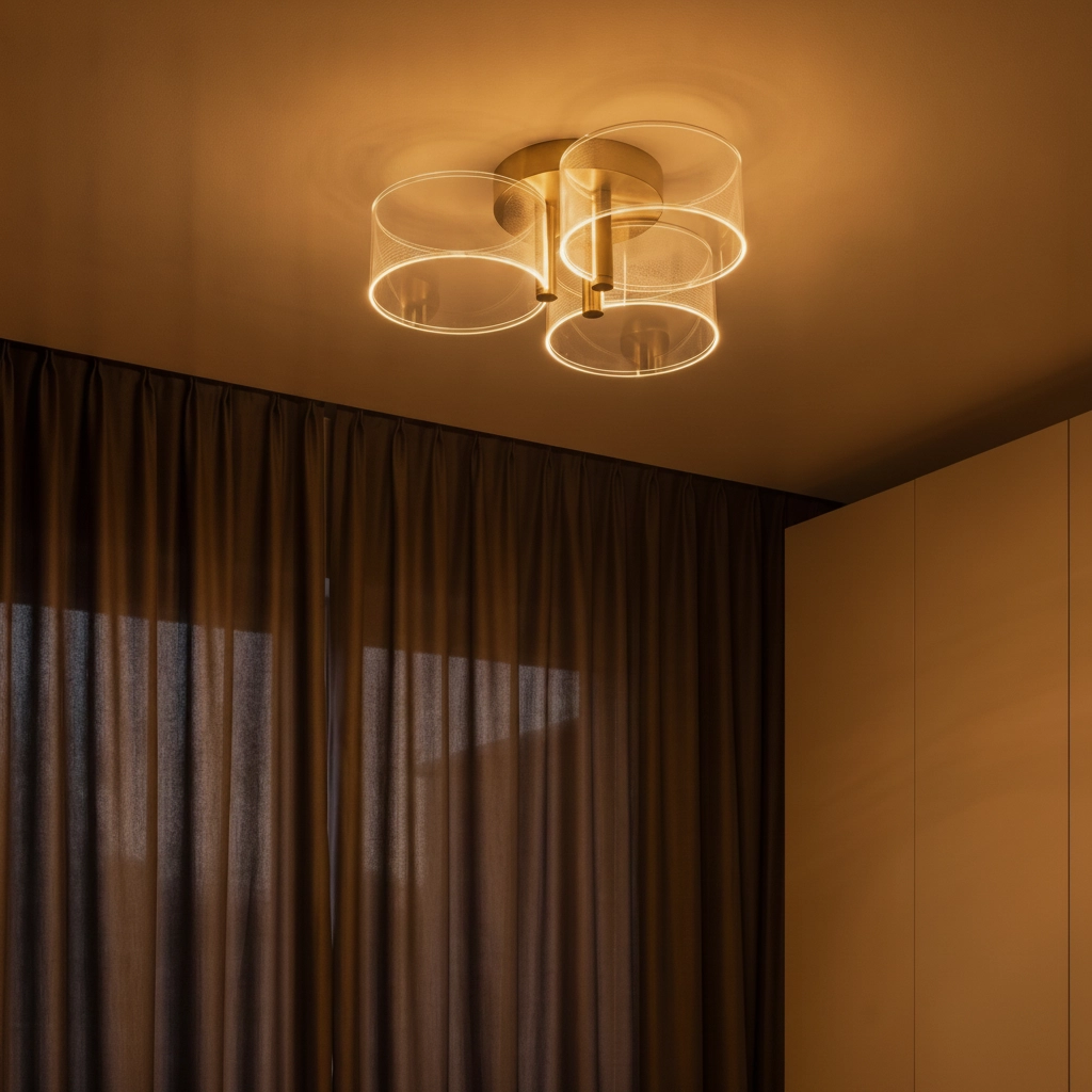 Design ceiling lamp Gatlin gold Ø 44cm