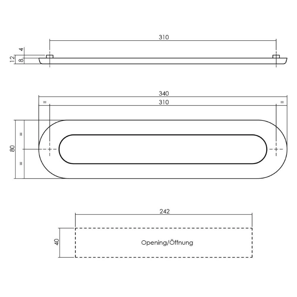 Mailbox with spring Posta oval stainless steel Intersteel 8714186040102