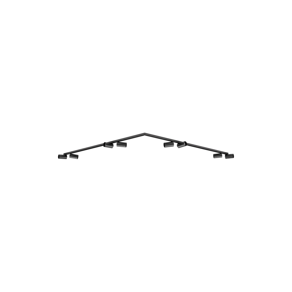 8-light ceiling lamp Oso black Lyora 5212017465122