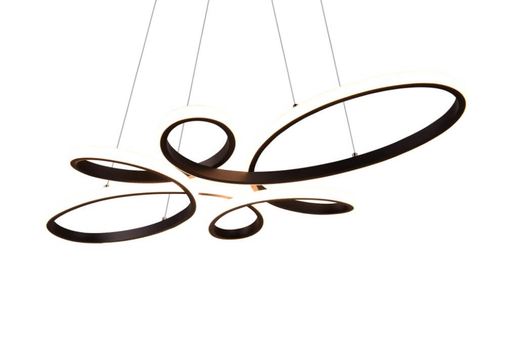 Design pendant lamp Fly black Trio 4017807600926