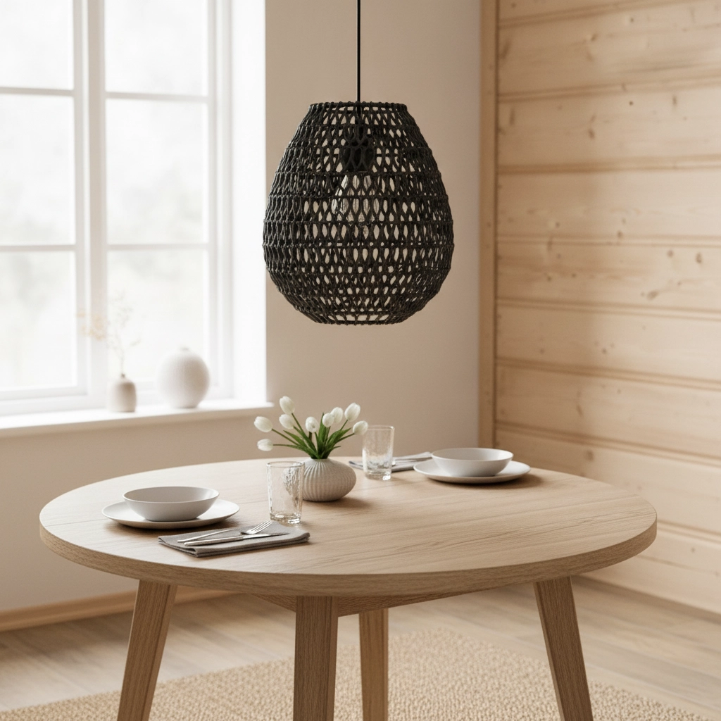 Bohemian pendant lamp Griffin black
