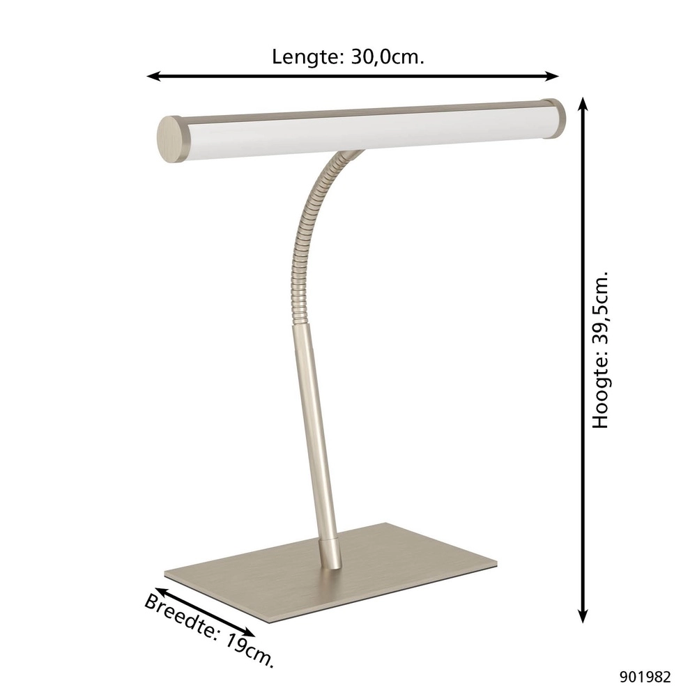 Desk lamp Riccione nickel Eglo 9008606357994