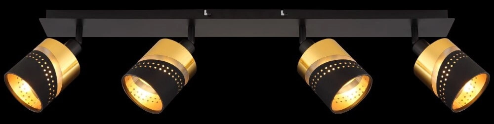 4-light ceiling spotlight Or black with gold Globo 9007371455706