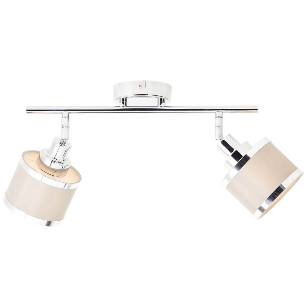 2-light ceiling lamp Alexia Chrome and Gray Brilliant 4004353424144