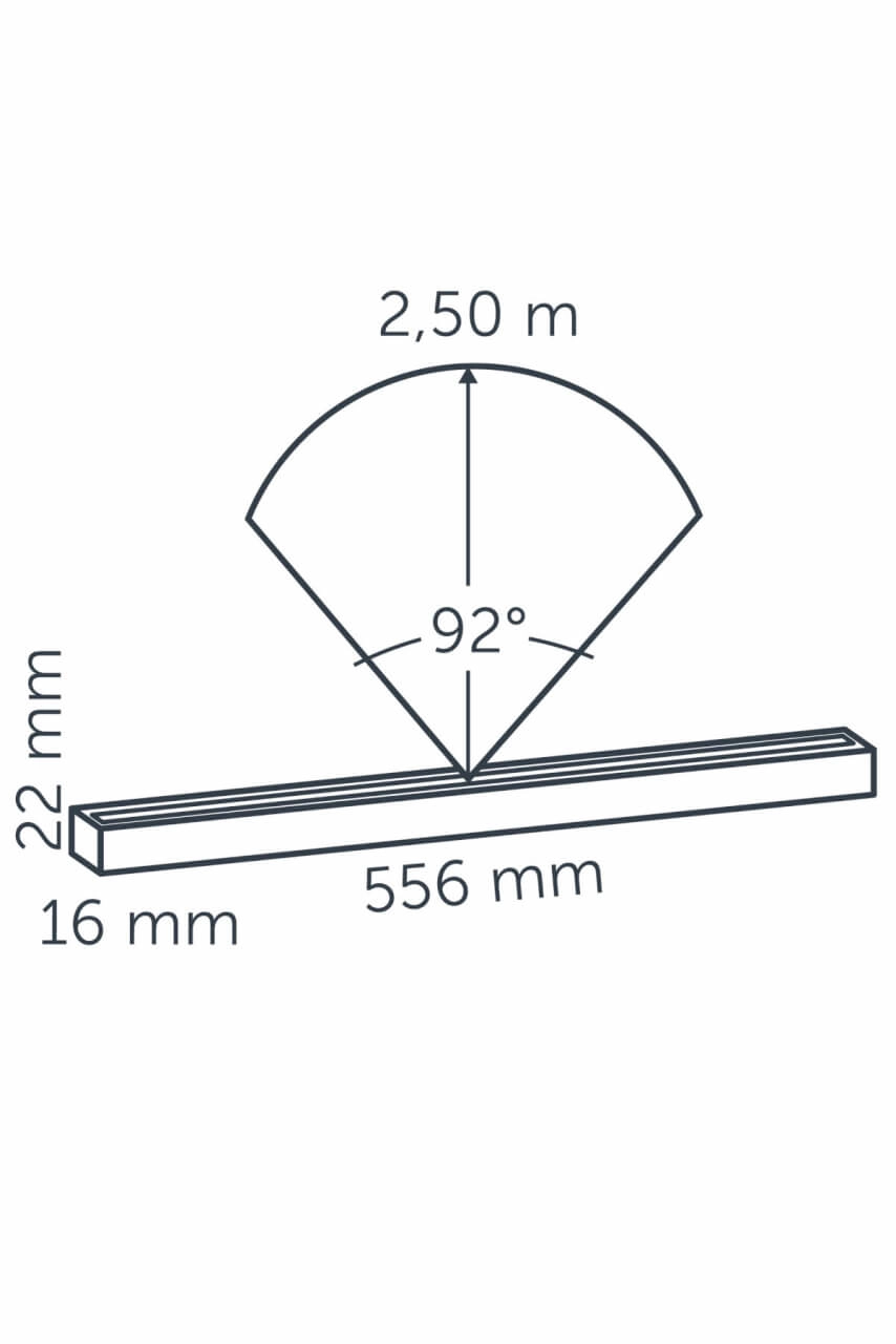 Lighting fixture EVO HYDE 550 DARK 12 volt LED In-lite 8717051003929