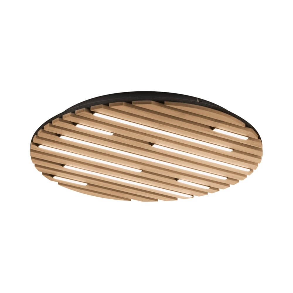 Round ceiling lamp Q-Akustik Ø 60cm wood
