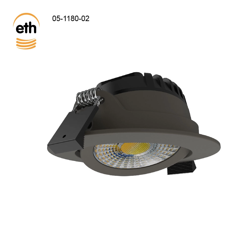 Led recessed spotlight Ronin IP44 - anodic brown ETH 8720195311188
