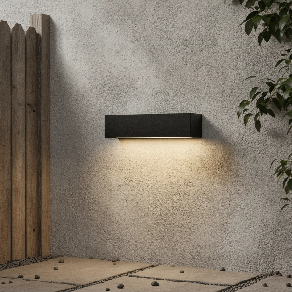 Sleek wall lamp Allure black 22cm