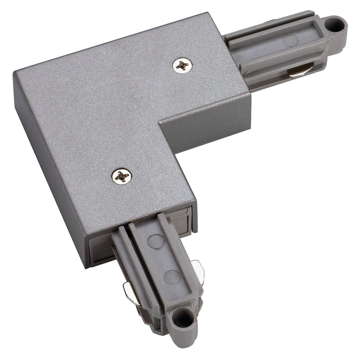 1-phase L-Connector 1 Corner connector earth outside gray