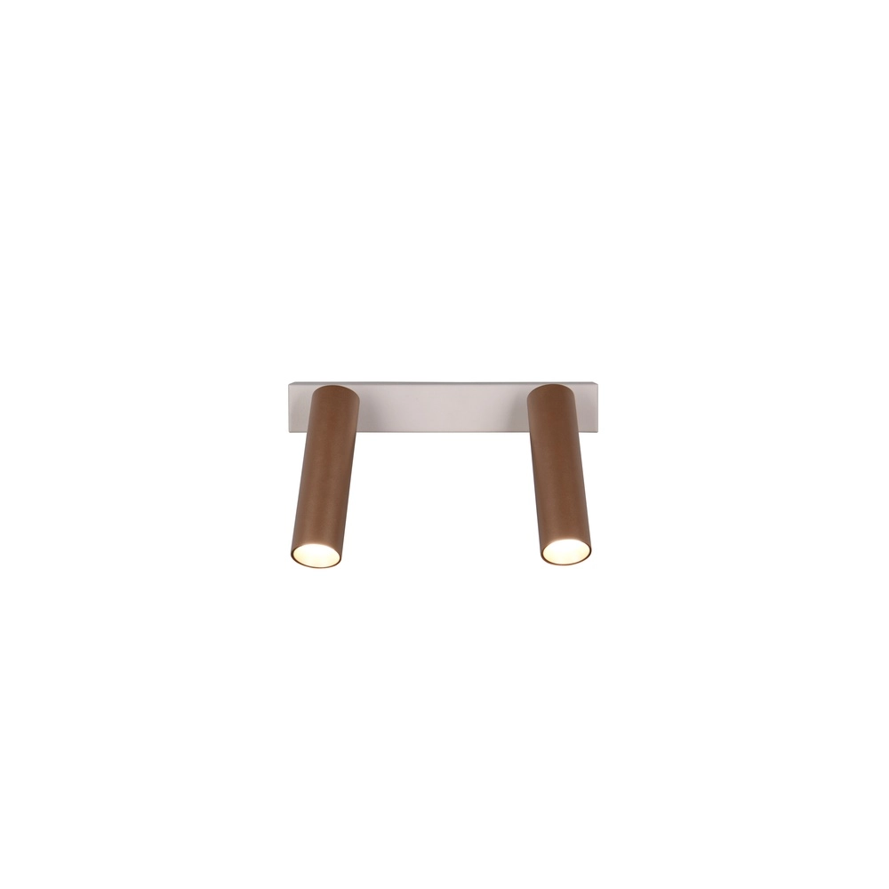 2-light surface-mounted spotlight Ambala mocha brown Trio 4017807656084