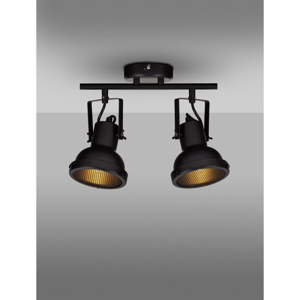 Ceiling lamp Ruvi 2-light black Lyora 5212017446367