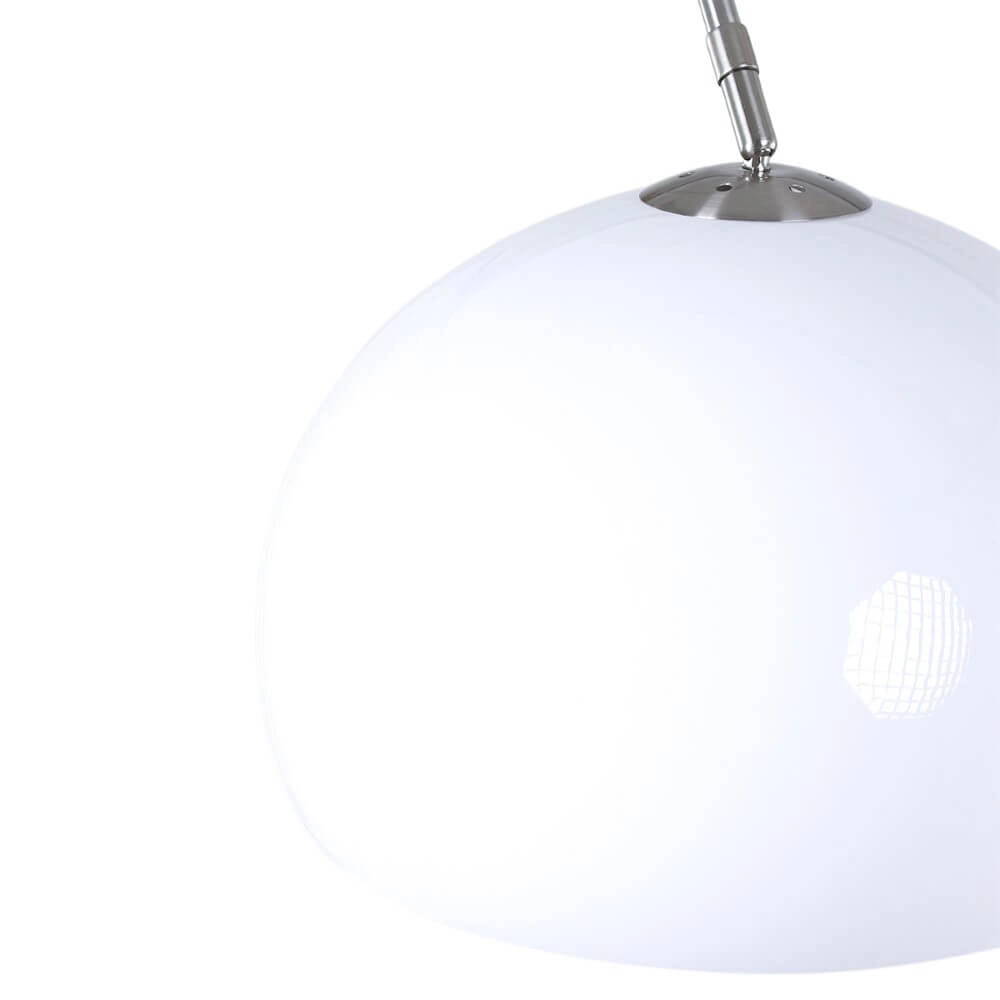Arc lamp Stresa Stainless steel with white lampshade Steinhauer 8712746092882