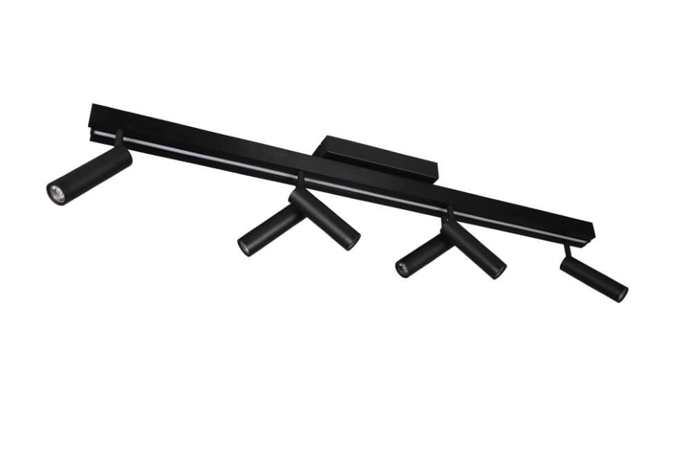 6-light LED spot Zeno black Trio 4017807627312