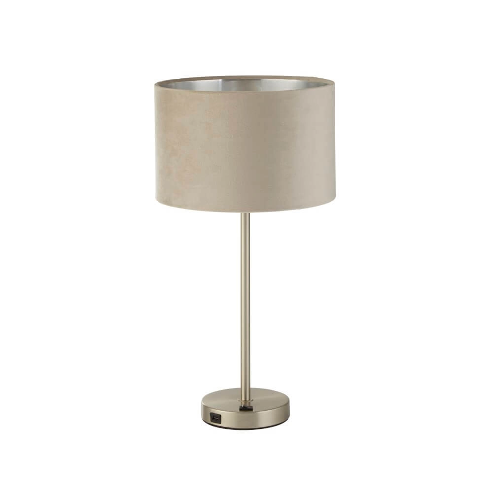 Nice table lamp Finn gold with cream