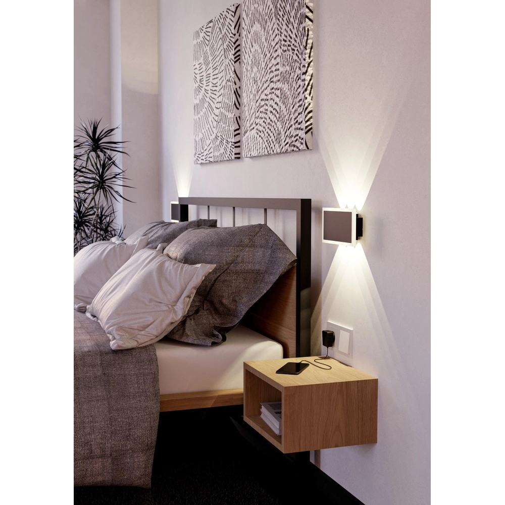 Sleek led wall lamp Talamello 1 Black Eglo 9008606316496