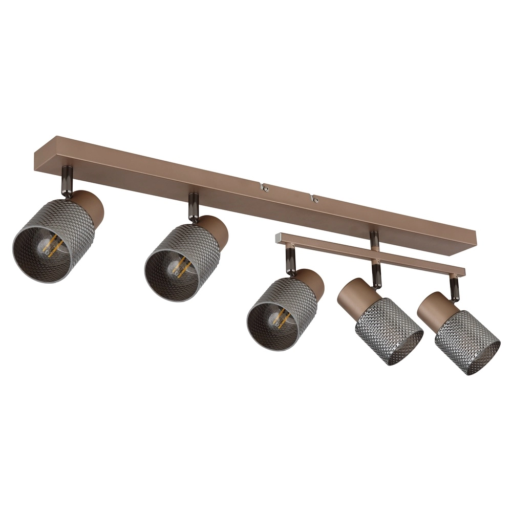 Ceiling lamp Satella 5-light coffee brown Globo 9007371471577