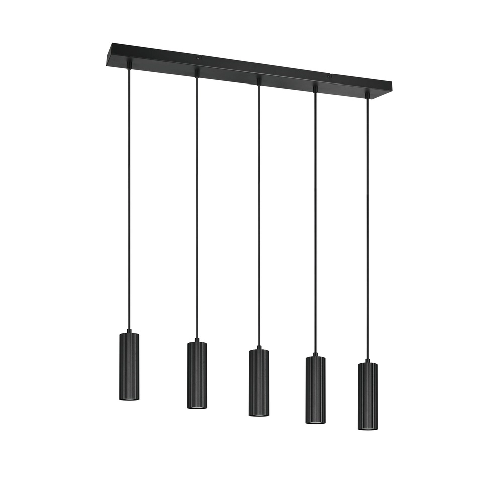 5-light pendant lamp Soka black Trio 4017807658538