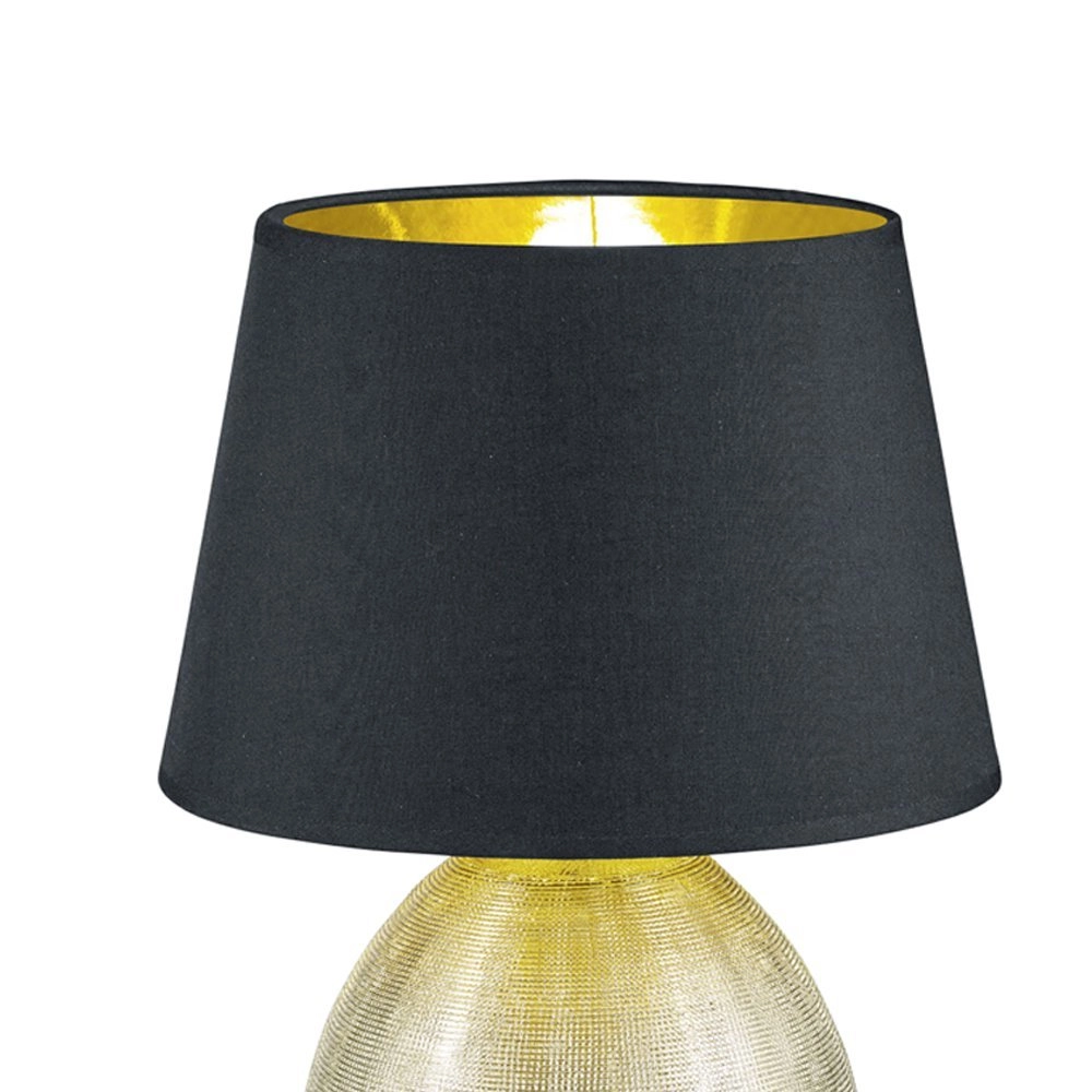 Table lamp Luxor 35cm gold with black Trio 4017807345995