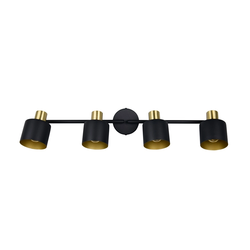 Ceiling lamp Eva 4-light black with gold Trio 4017807654677