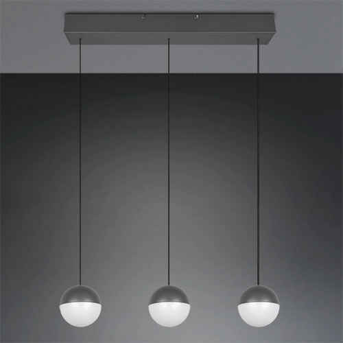 3-light pendant lamp Senta anthracite Trio 4017807697858