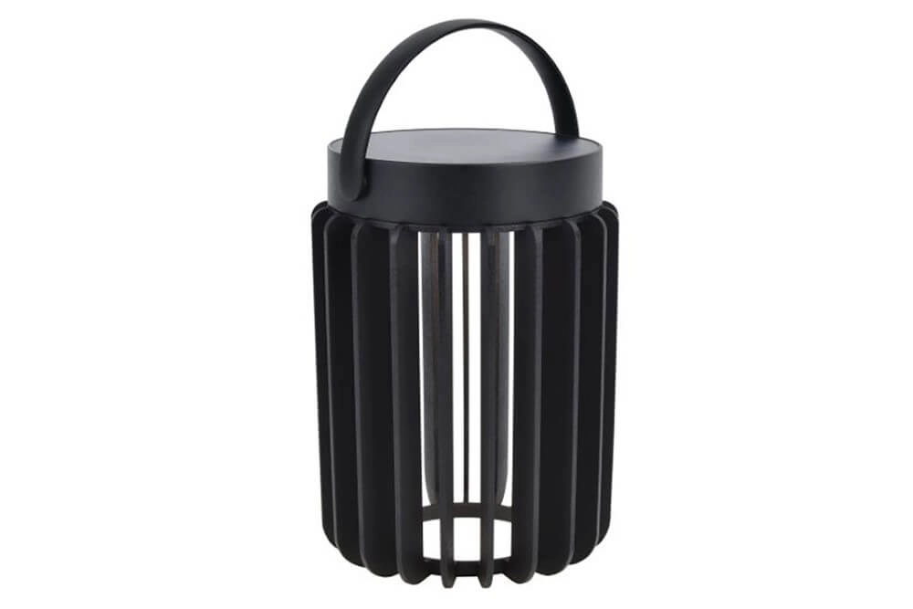 Solar table lamp Kozy black