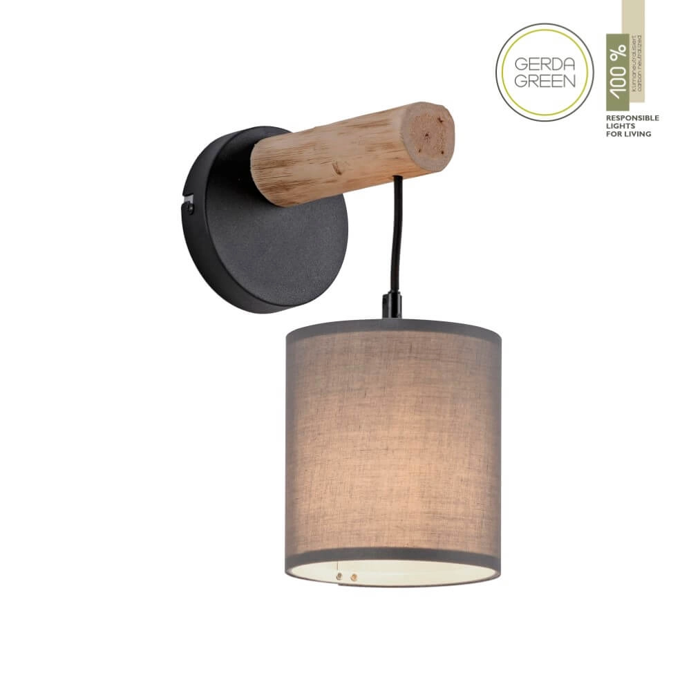Country wall lamp Green Tribu Taupe Just Light 4043689995157