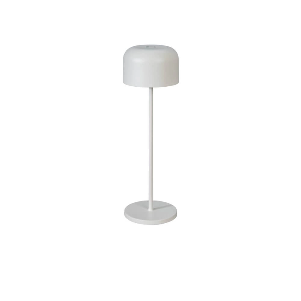White table lamp Lille Rechargeable
