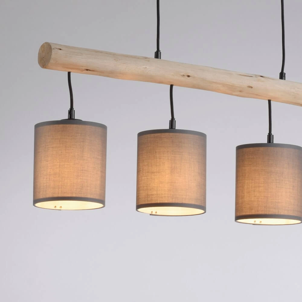 Country Pendant Lamp Green Tribu Taupe Just Light 4043689995171
