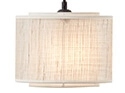 Hanging lamp Odar black with sand color lampshade Brilliant 4004353394706