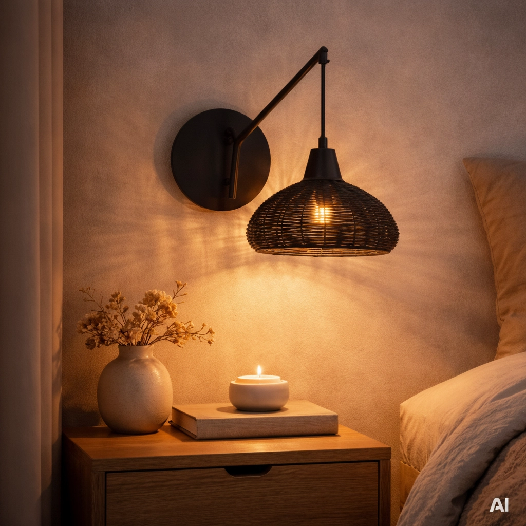 Wall lamp Fado black