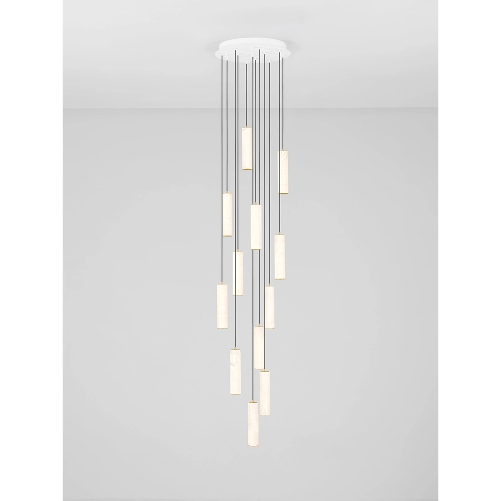 Pendant lamp Diletto Gold with white 12-lights Lyora 5212063503243