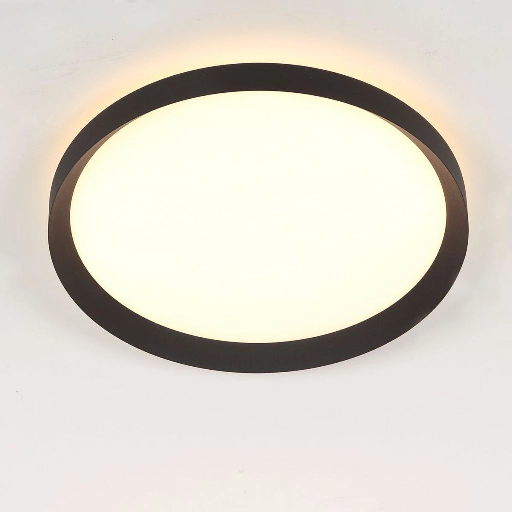 Modern ceiling light Flady black Ø30cm Steinhauer 8712746181012