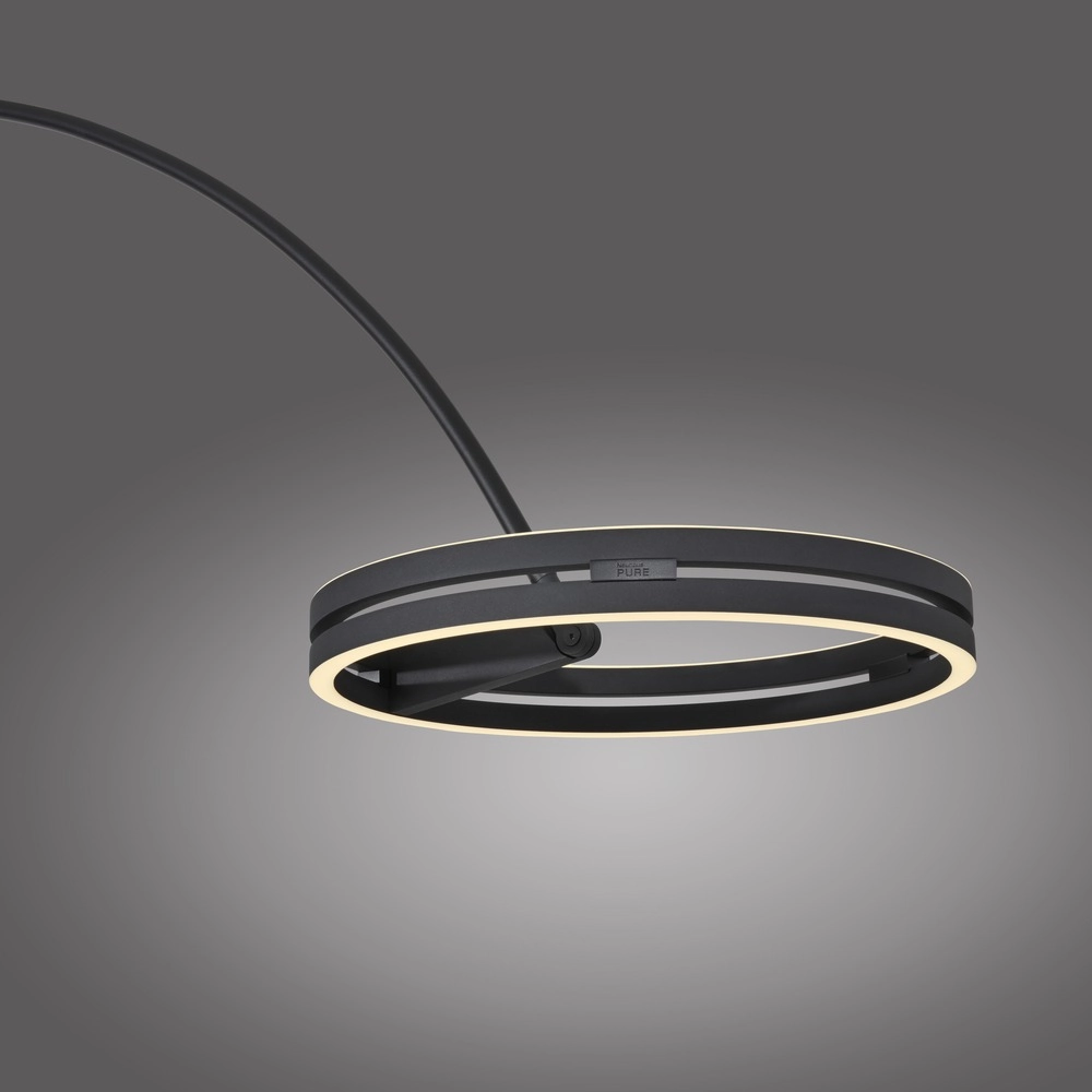 Sleek arc lamp Pure Loop-Bow Adjustable - Black Pearl Paul Neuhaus 4012248397152