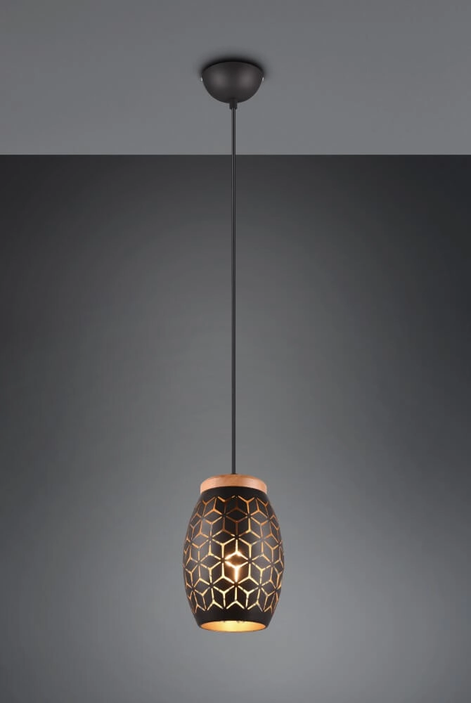 Black gold hanging lamp Bidar design Trio 4017807574883