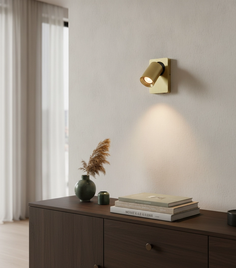 Wall lamp Megano gold