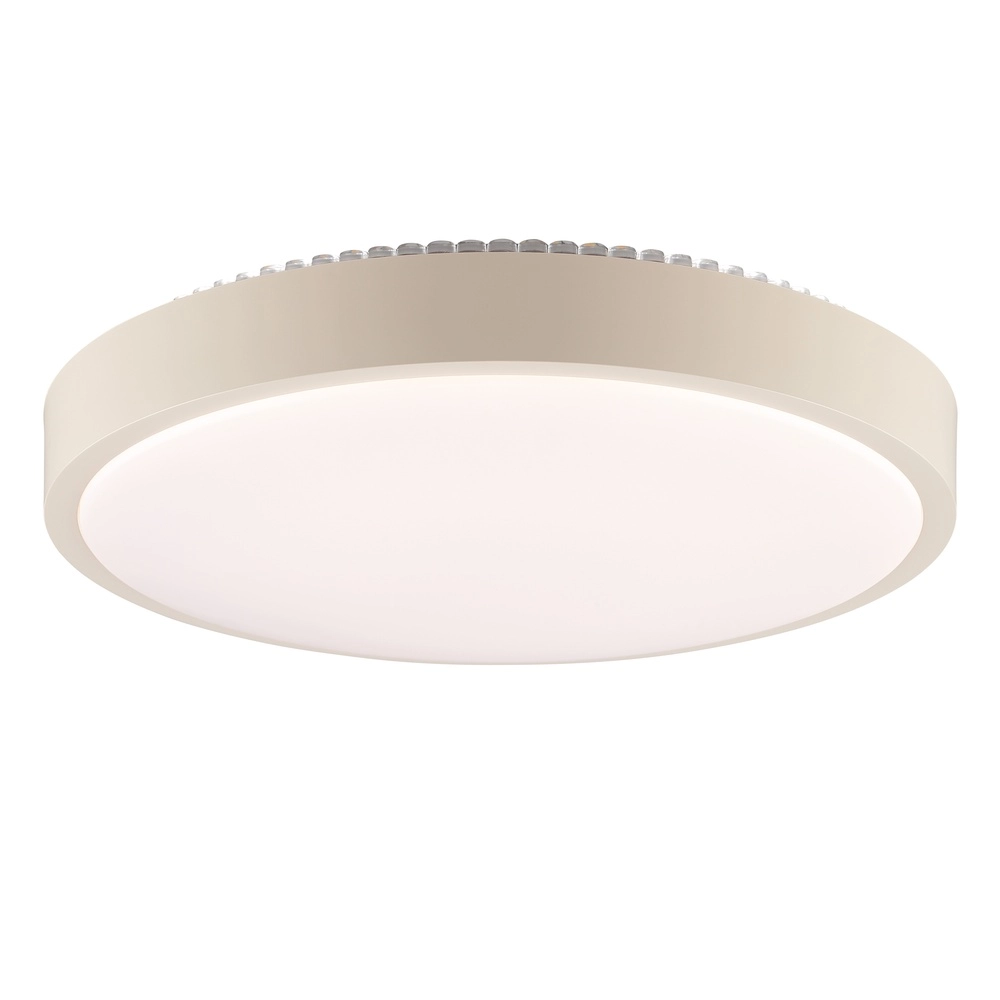Ceiling light Solistra sand brown with white Ø 34,5cm
