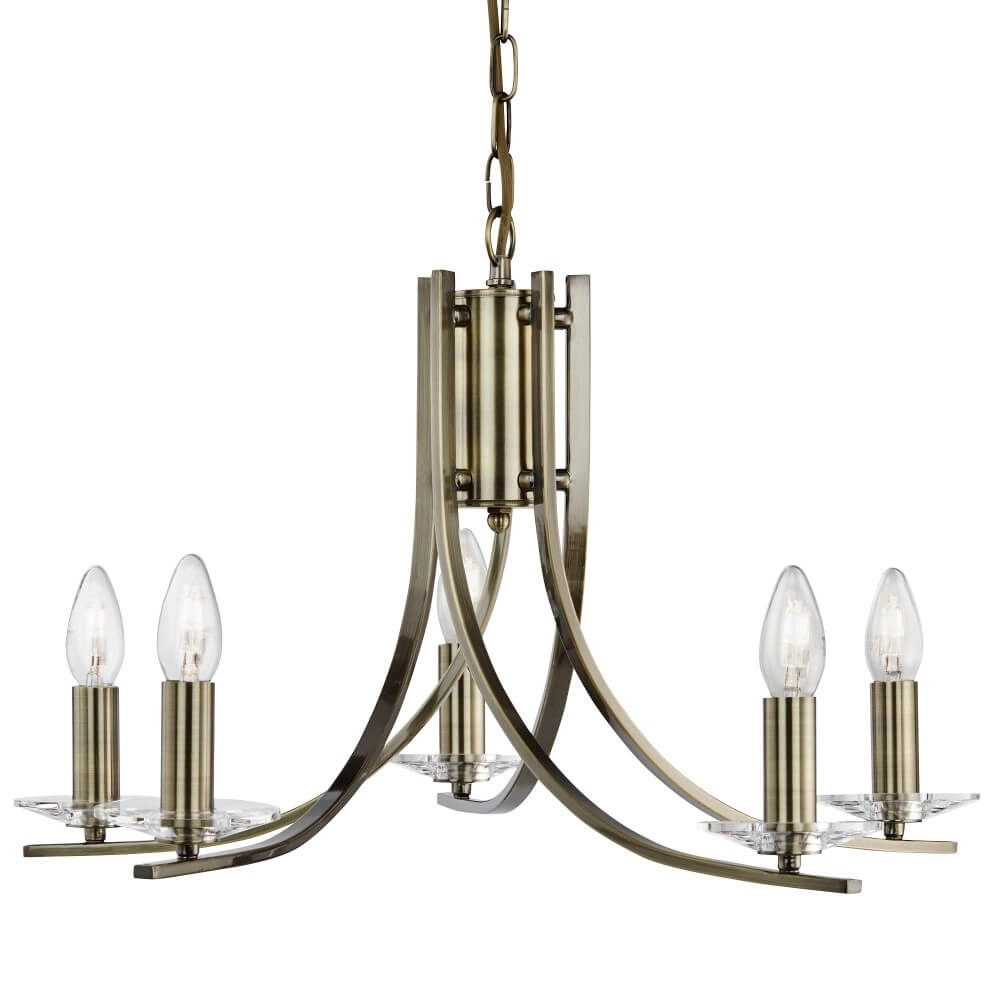 Brass pendant lamp Ascona Ø 62cm